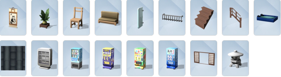 Doors, windows, architectural accents, and exterior frames from Snowy Escape in The Sims 4.