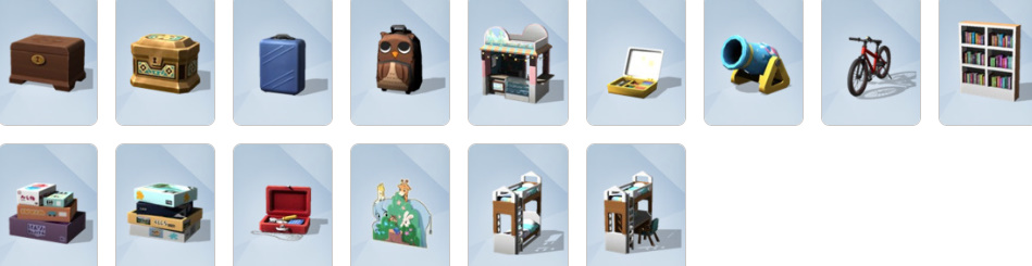 Suburban home featuring new furniture and playground sets.