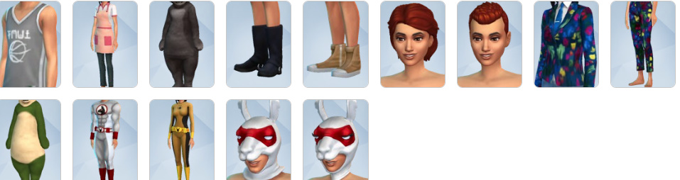 Sim wearing cultural City Living outfits with modern hairstyles in CAS.