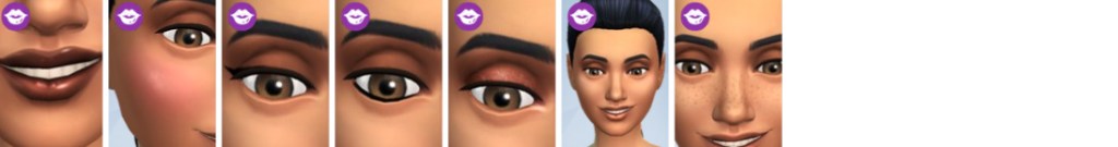 Sims in sparkling dresses and chic suits from Essential Glam.