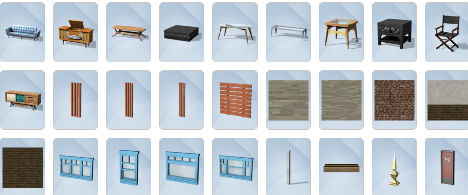 Alt Text: Get Famous Build/Buy items including video station, music station, money vault, and luxury celebrity furniture.