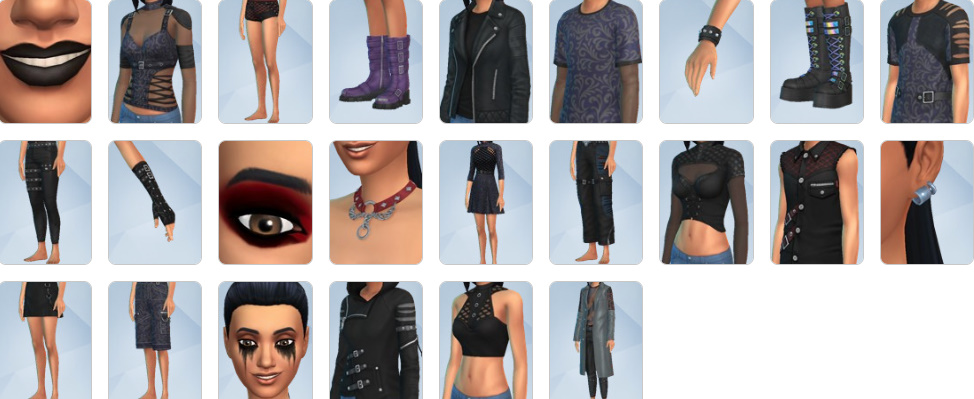 Living room decorated with deep red curtains, ornate chairs, and gothic chandeliers from Goth Galore.