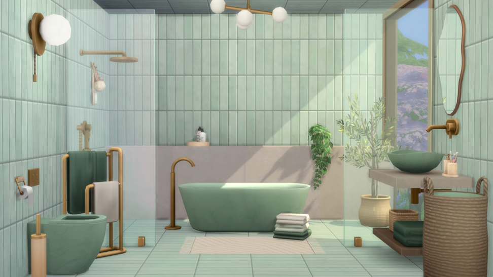 Sleek Bathroom – Kit Guide – The Sims&nbsp;4