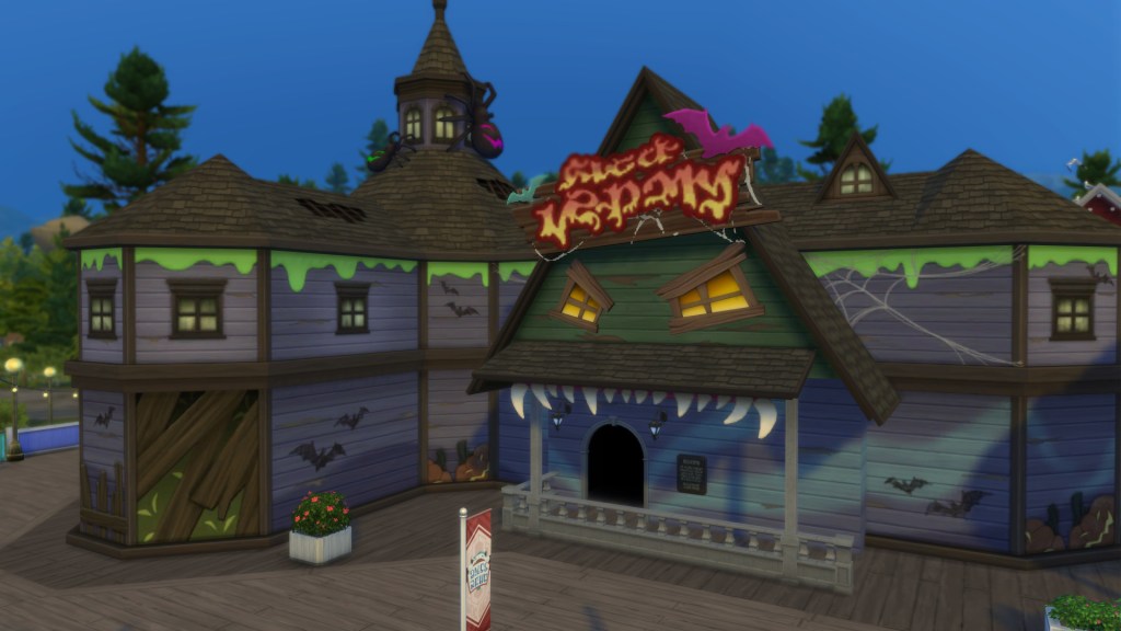 Haunted house WooHoo location on the pier in The Sims 4